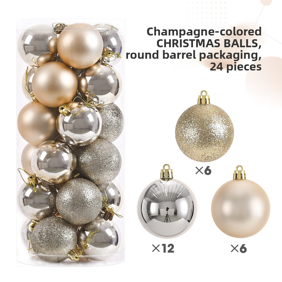 Plastic Christmas Ball Decorations