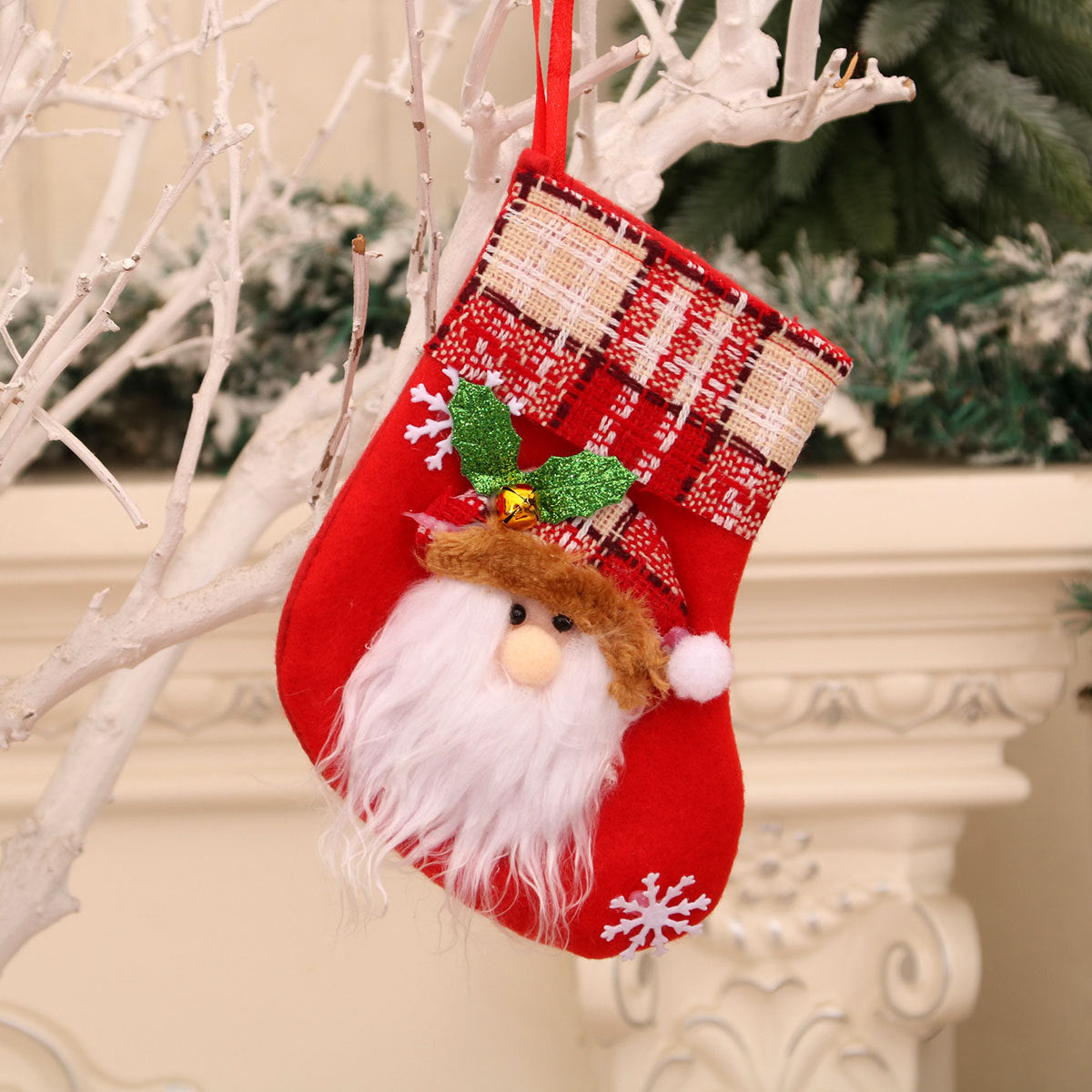 Christmas Gift Sock Hanging Bag