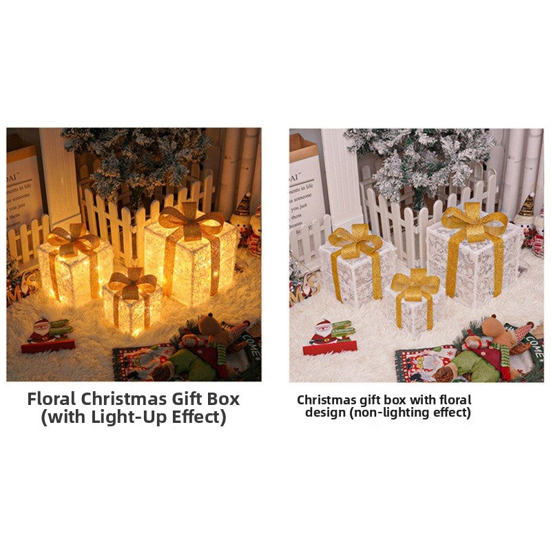 Illuminated Folding Christmas Gift Box