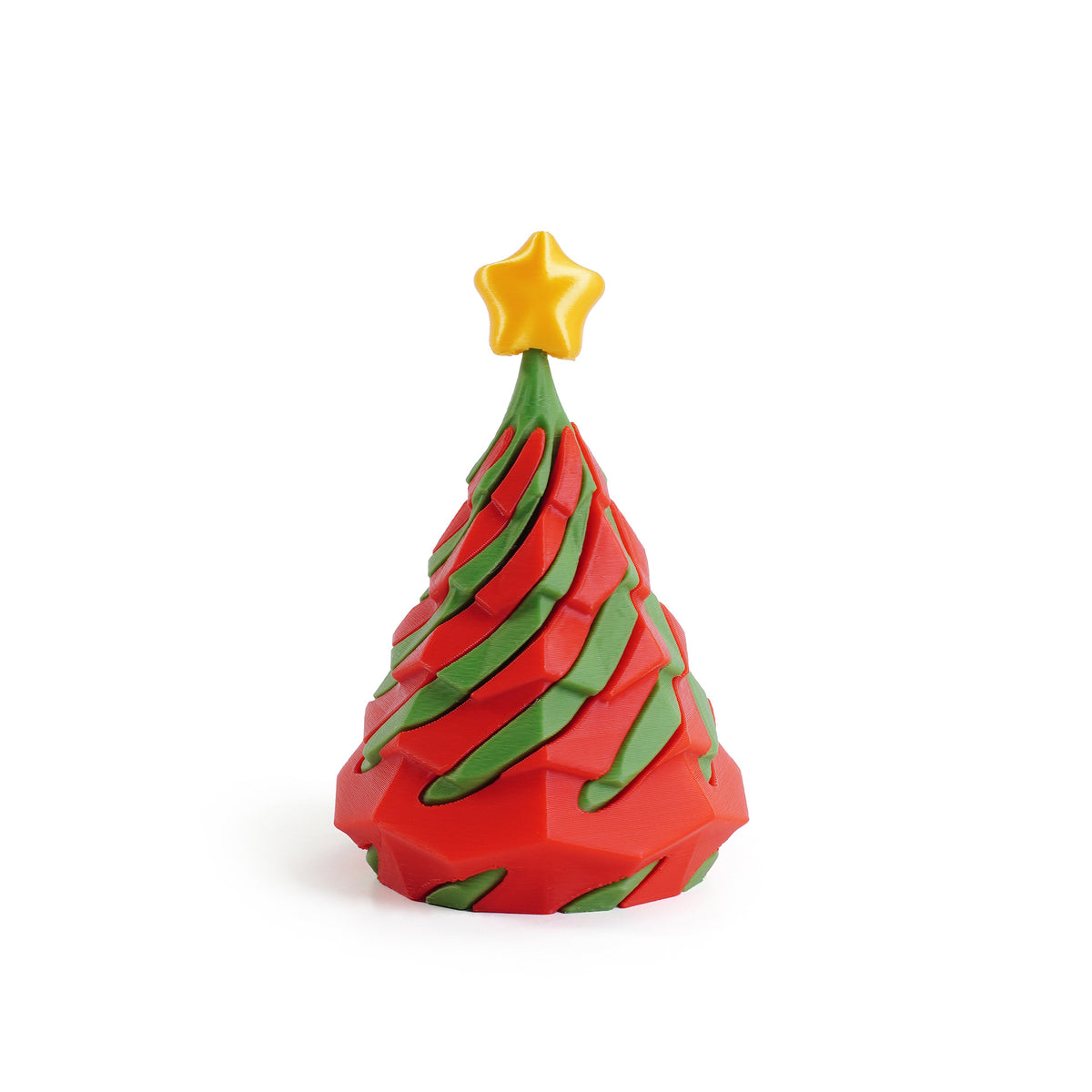 3D Printed Christmas Tree Push Pop Toy