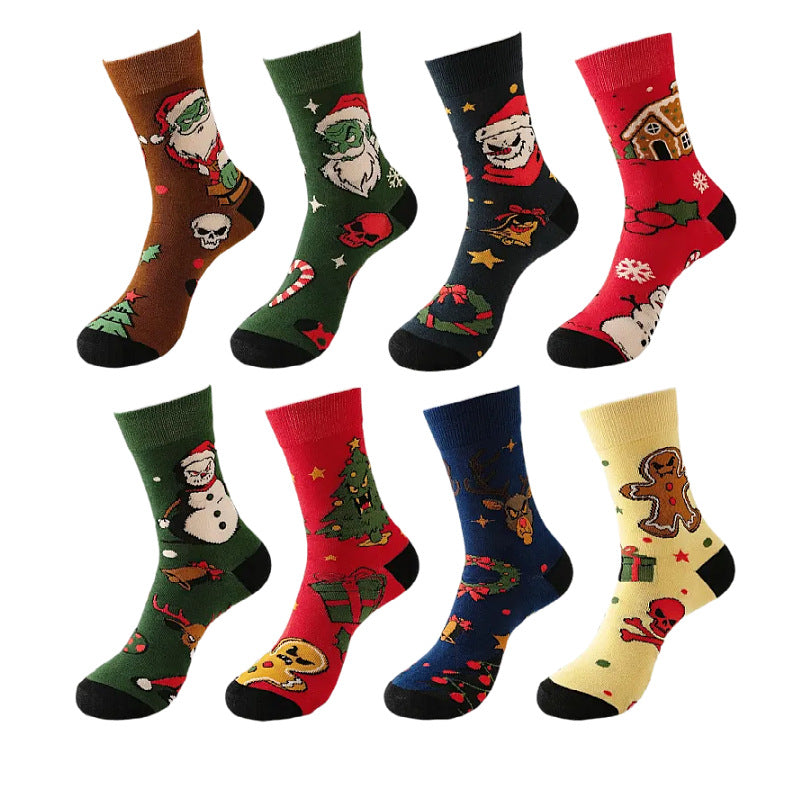 Christmas Themed Mid-Calf Socks