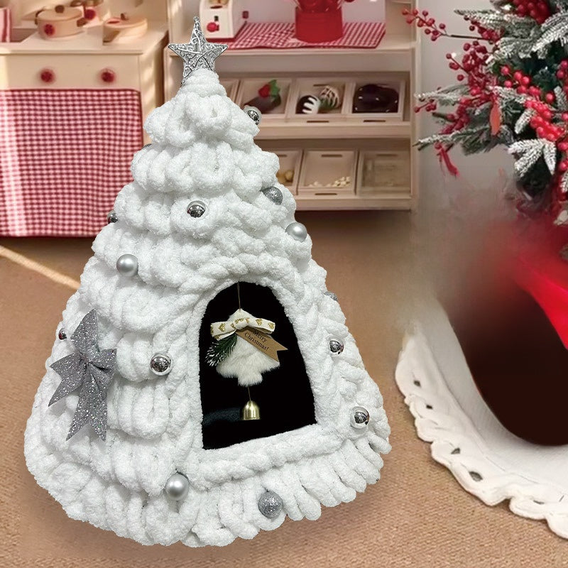 Christmas Tree Felt Cat Bed