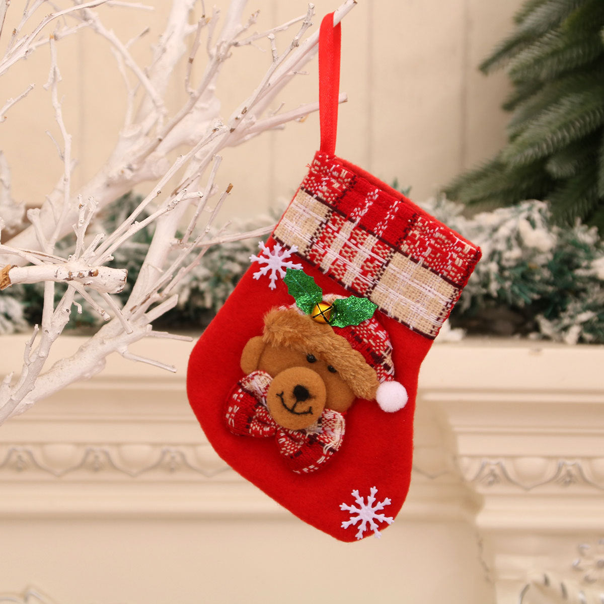 Christmas Gift Sock Hanging Bag