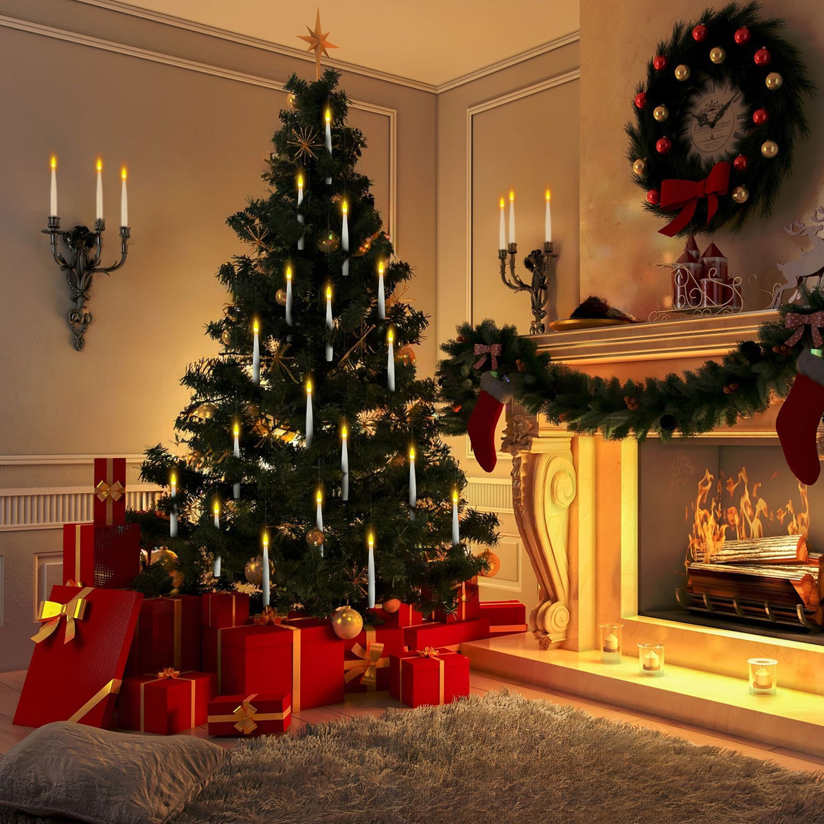 Christmas Artificial Led Digital Candle Light