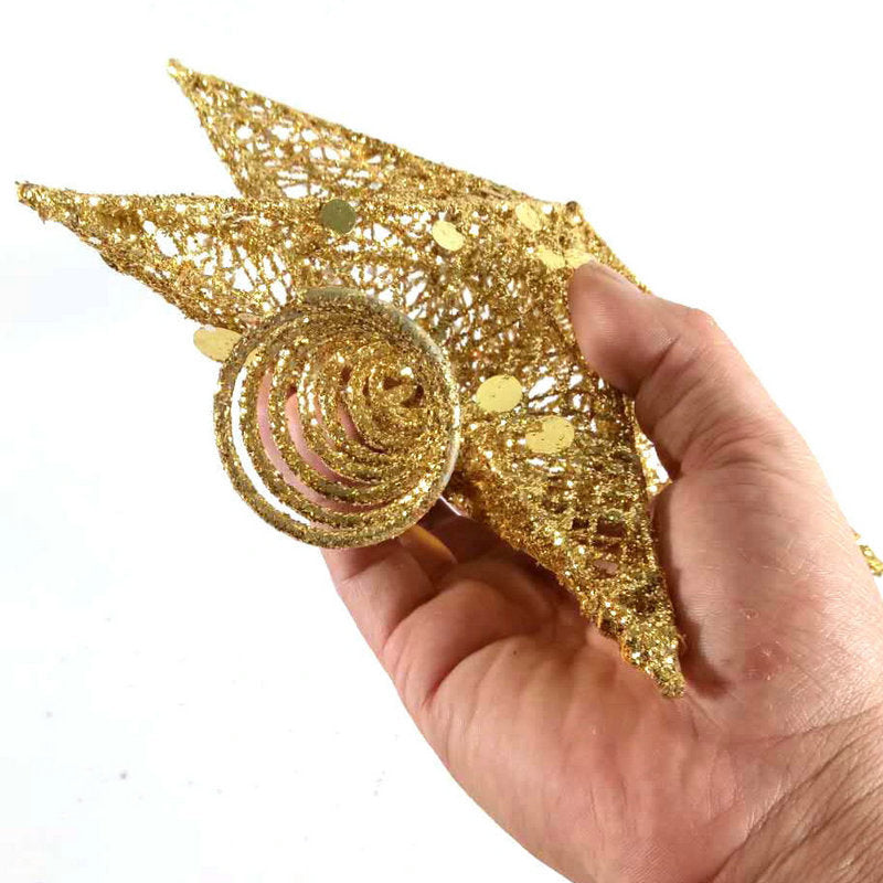 Golden Christmas Tree Topper Star