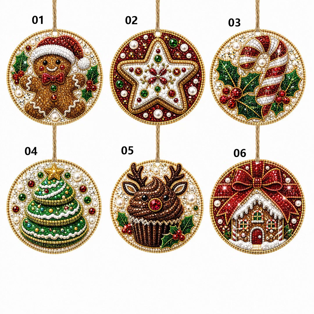 Pearl Christmas Heart Ornament