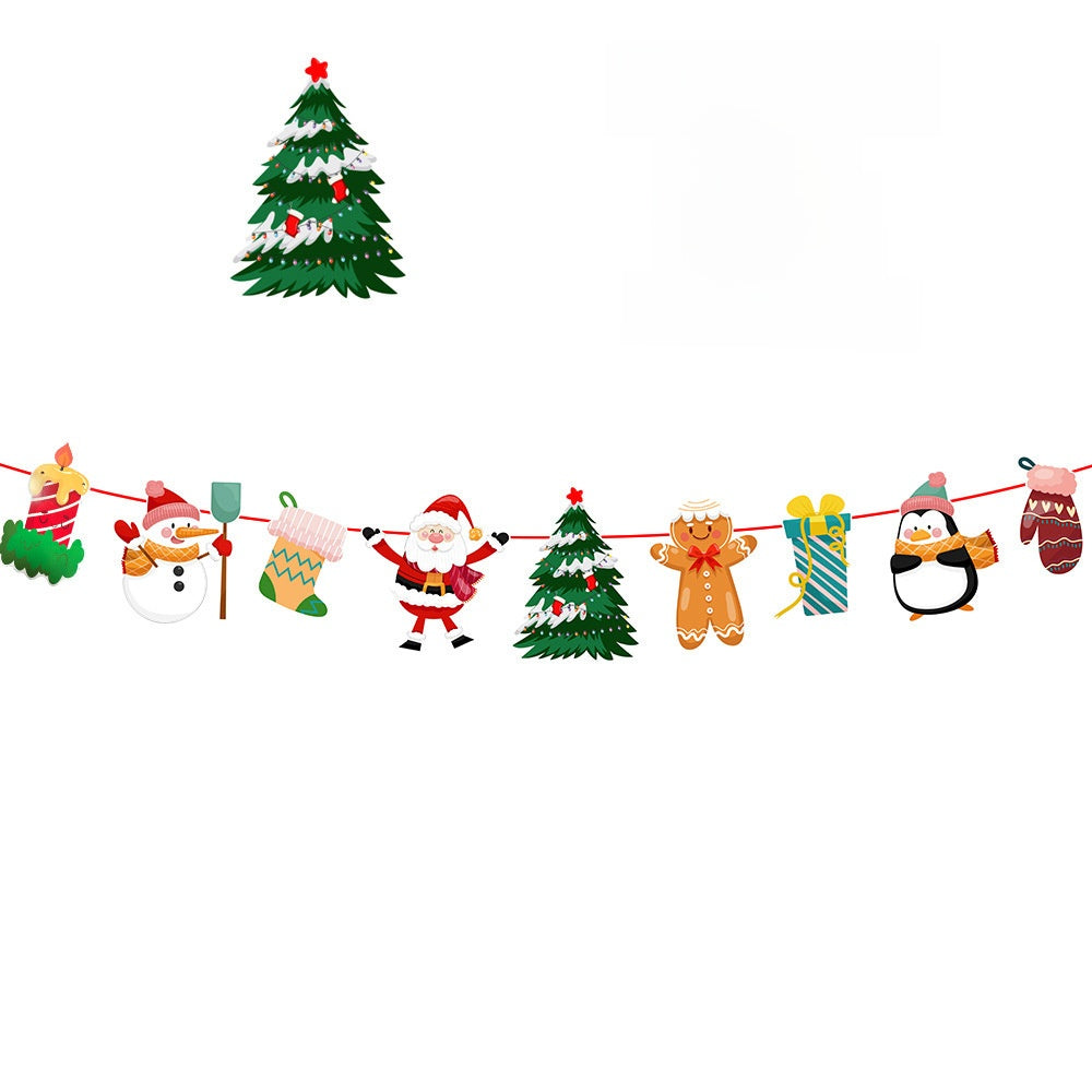 Christmas Decorative Paper Flags and Pennants