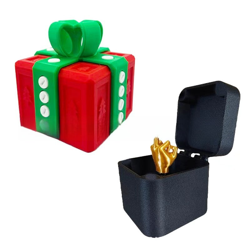 3D Printed Christmas Tree Novelty Gift Box