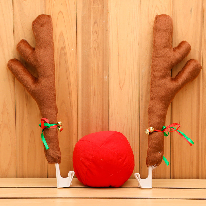 Christmas Car Antler Decoration Set for Vehicle