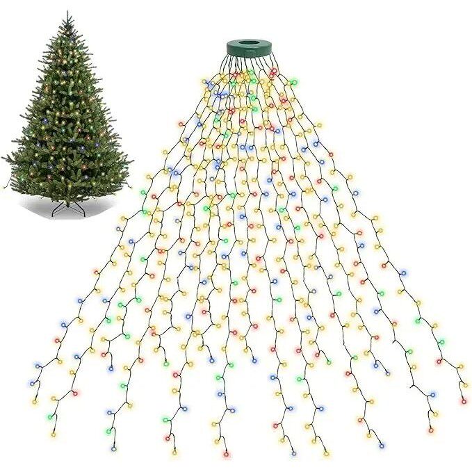 LED light ring Christmas tree top decoration