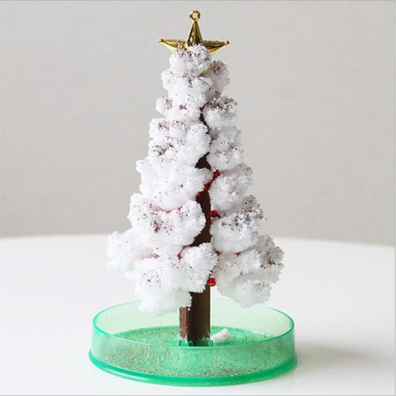 Christmas tree, paper tree, blossoms.