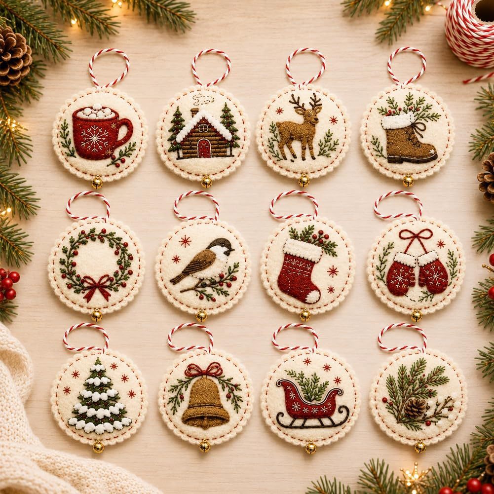 DIY Felt Christmas Ornament Craft Kit