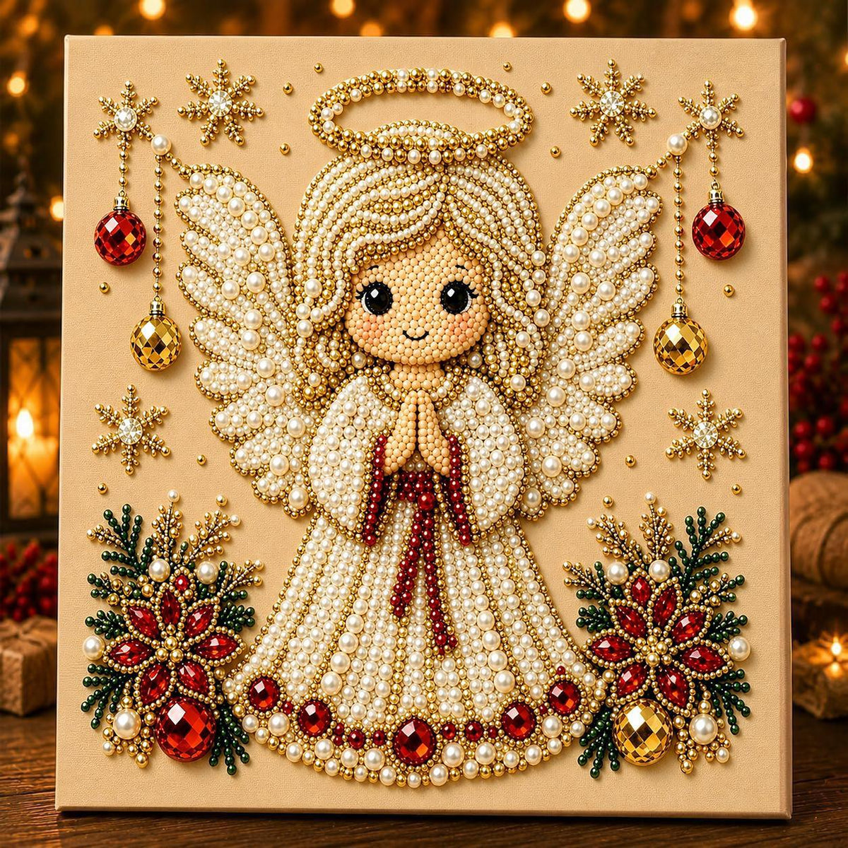 Christmas Angel Bell Diamond Painting DIY Set
