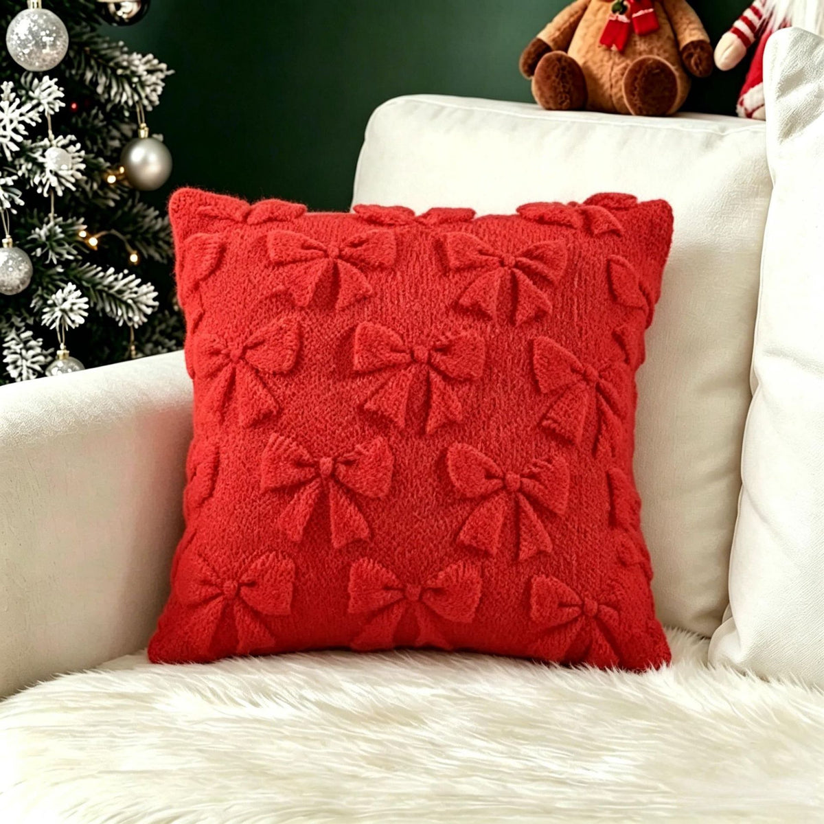 Christmas Themed Decorative Pillow Cover