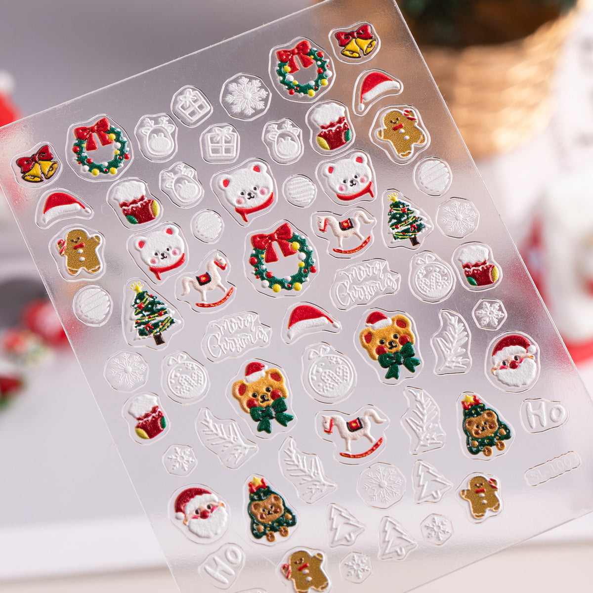 5D Christmas Tree Nail Stickers