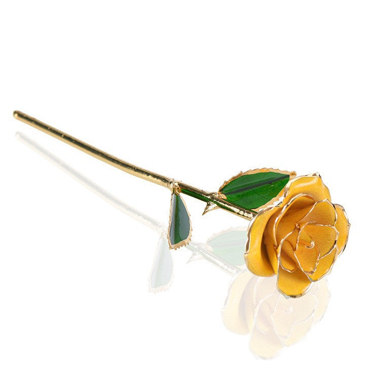 Paint rose real gold simulation rose gift box Valentine's Day gift Christmas gift wholesale