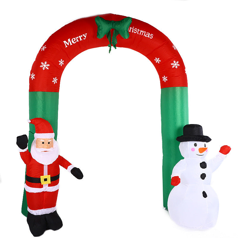 Inflatable Christmas Arch Santa Claus Snowman Decoration