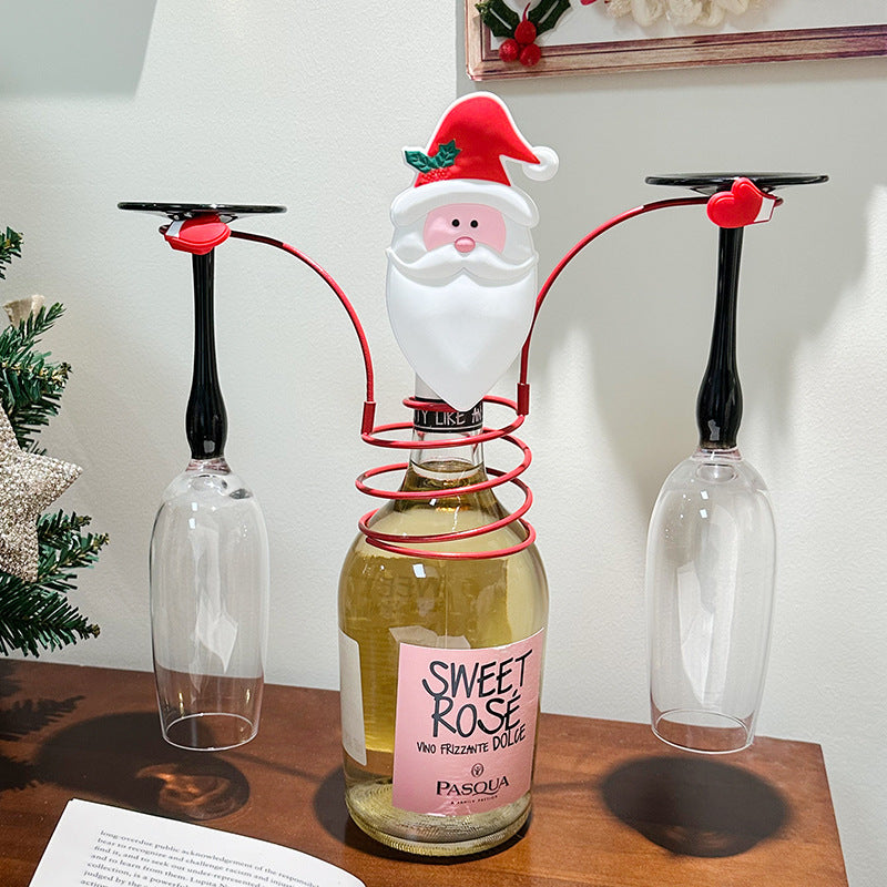 Santa Claus wine rack