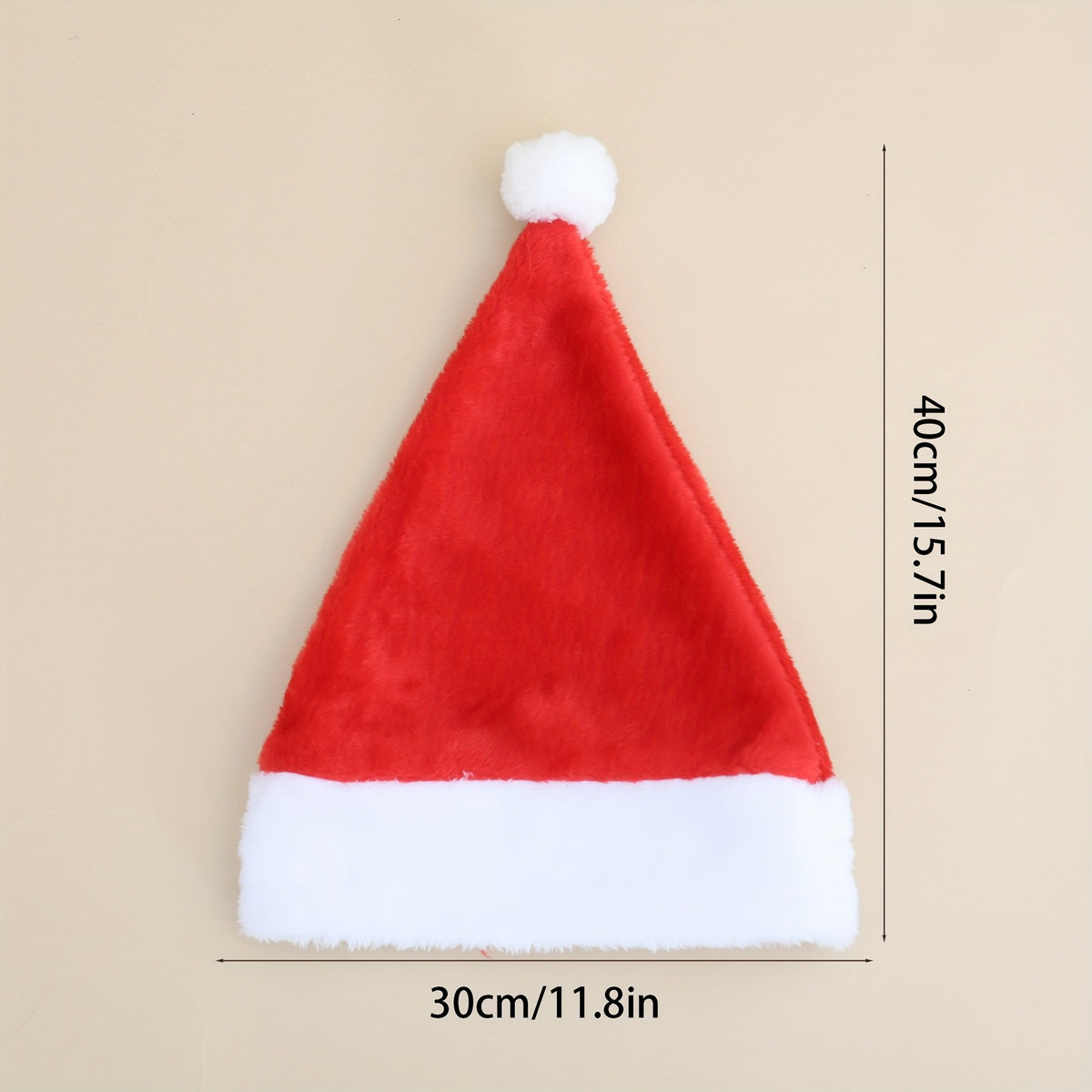 Fleece-Lined Christmas Hat for Adults and Kids