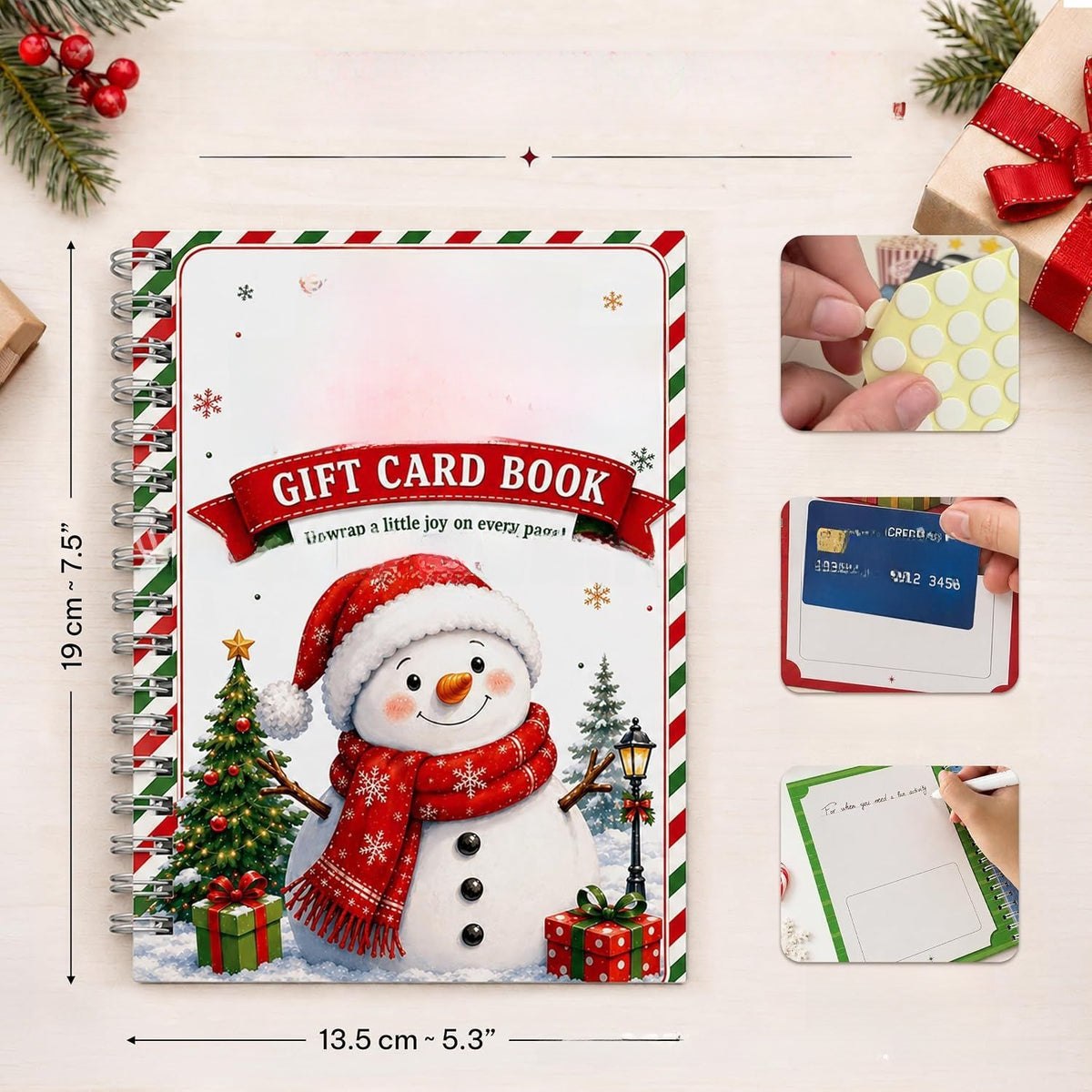 Holographic Christmas Gift Card Booklet