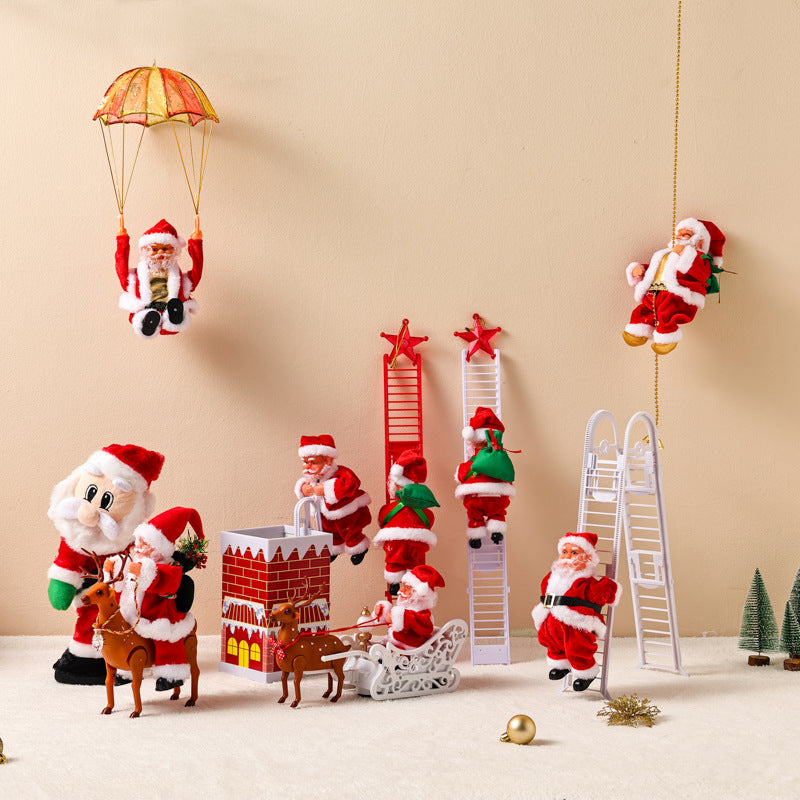 Electric Climbing Santa Claus Christmas Toy