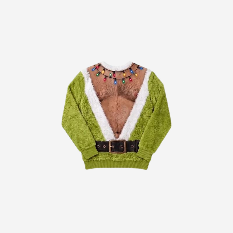 Green Monster Christmas Print Loungewear