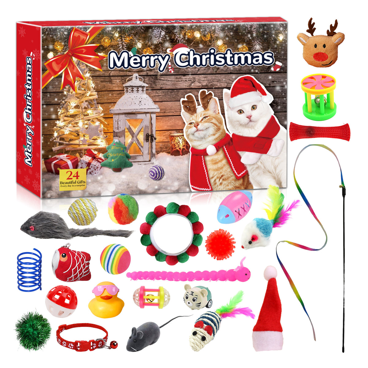 Christmas Rubber Duck Advent Calendar Blind Box 24 Grids Creative Toy