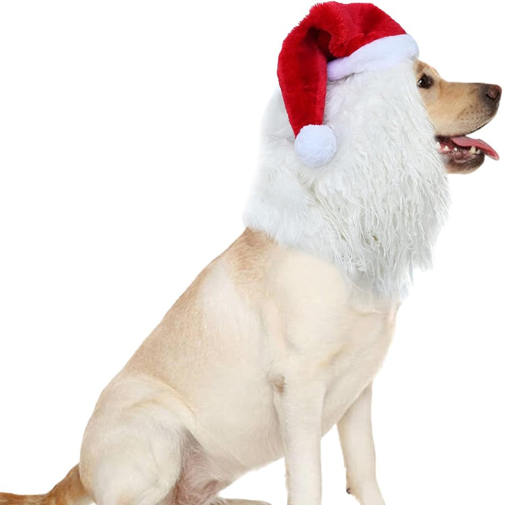 Pet Lion Christmas Hat Costume
