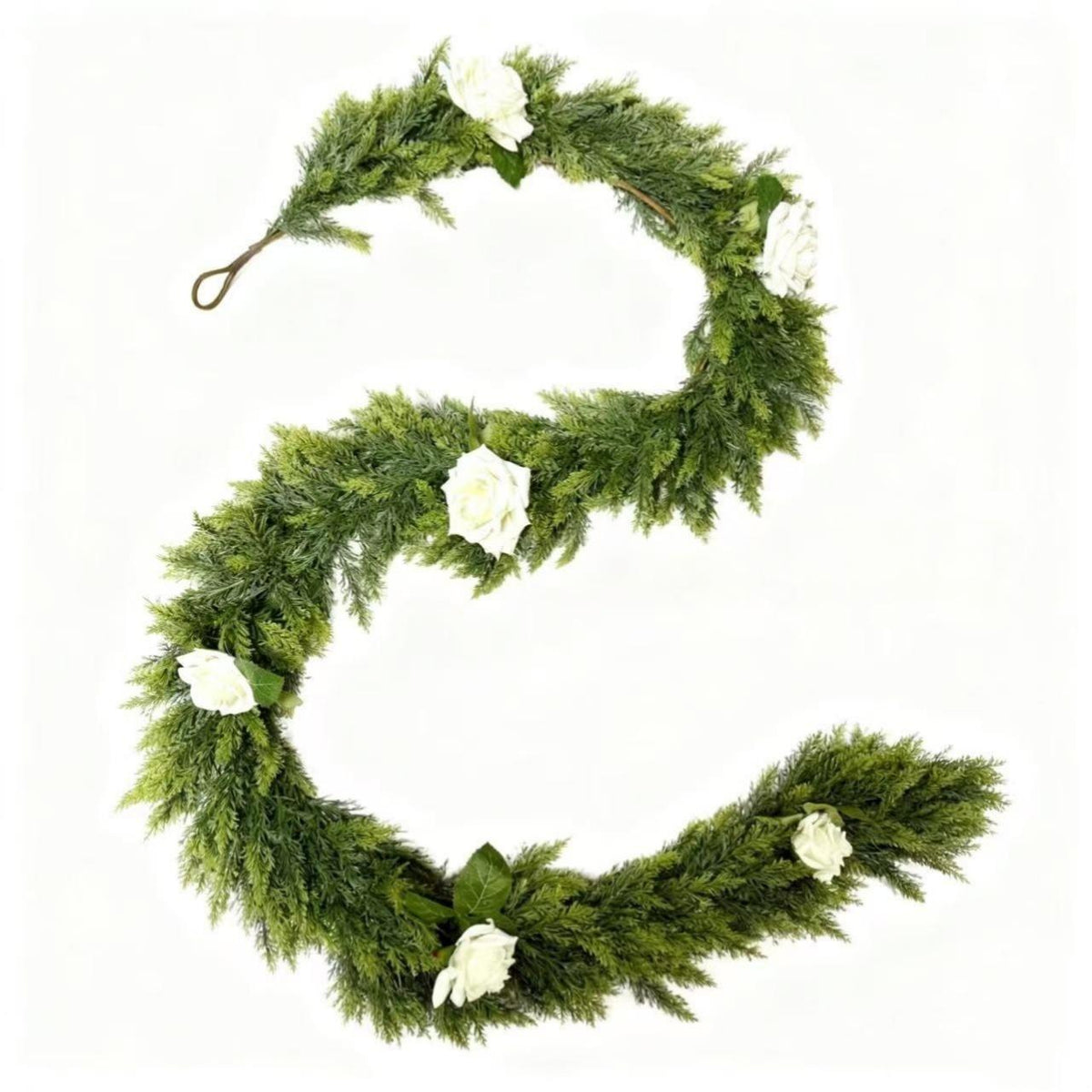 Christmas Cedar Wreath Garland for Home Decoration