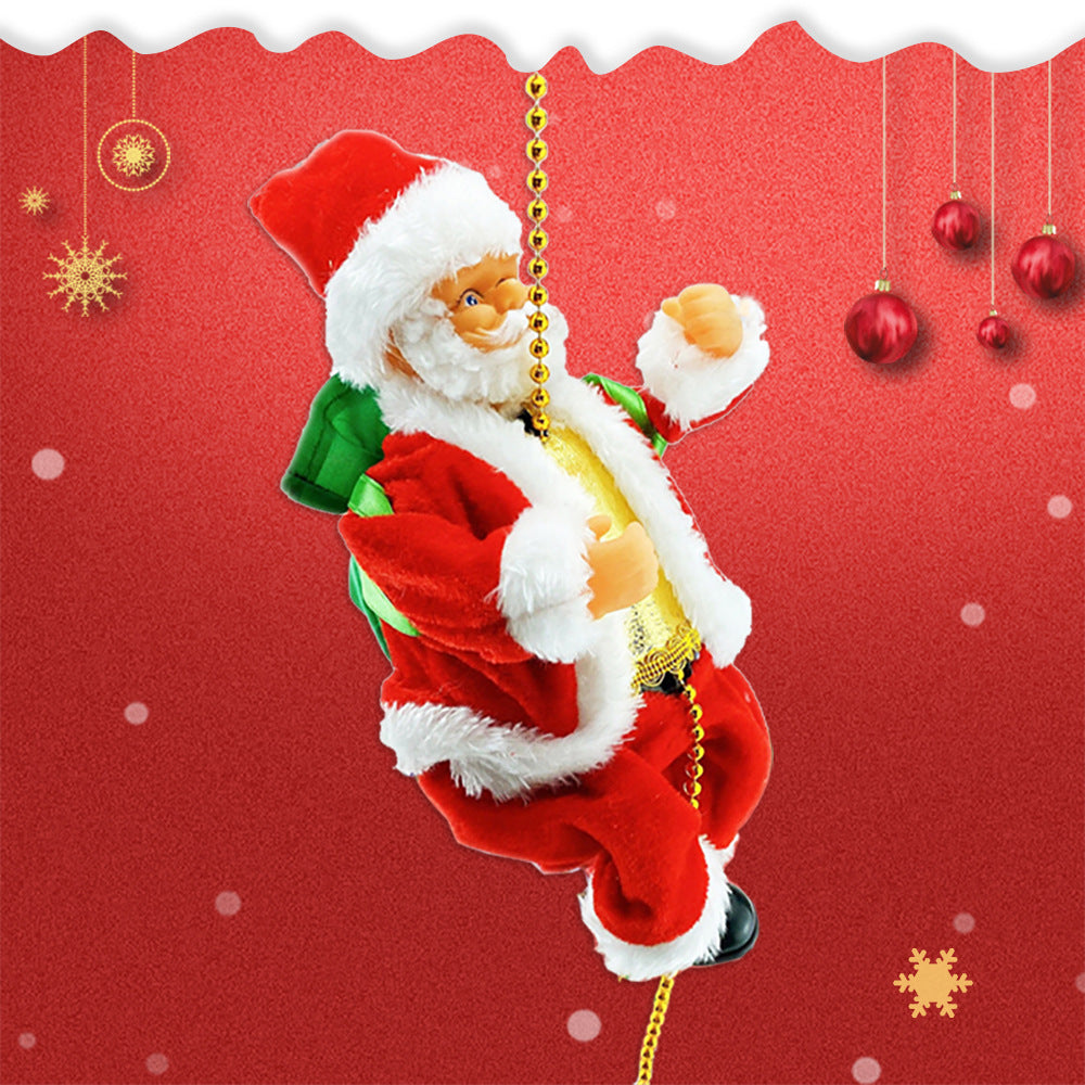 Electric Santa Claus Climbing Beads Toy