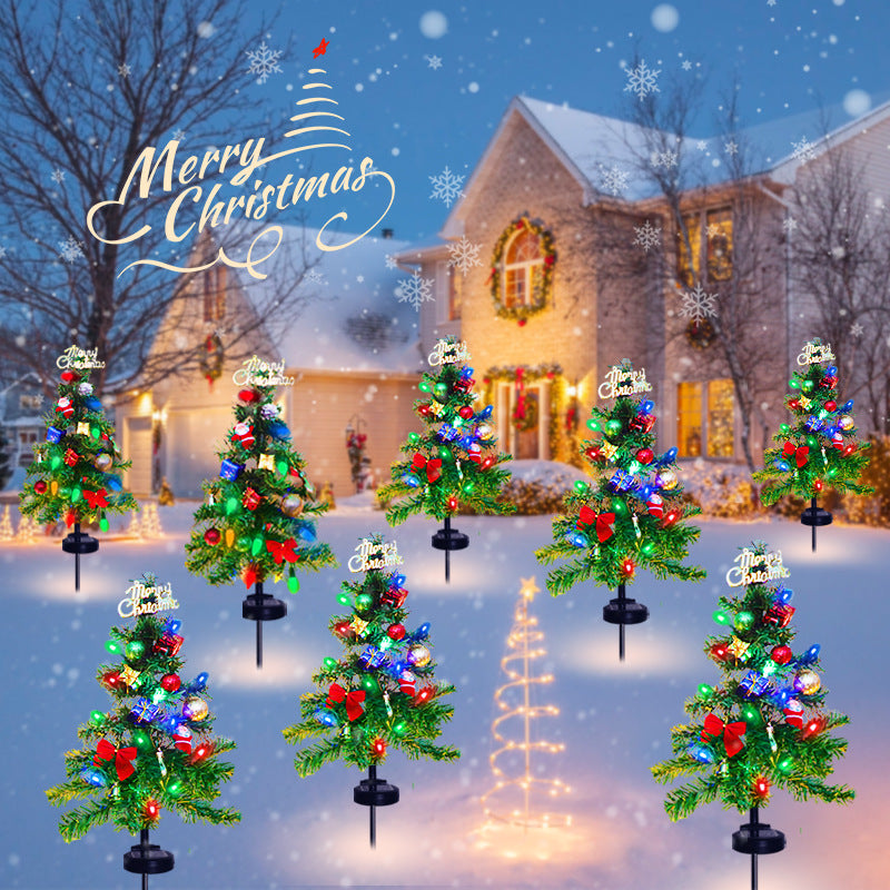 Solar Christmas Tree Garden Decorative Light