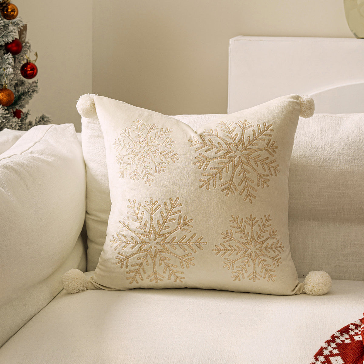 Christmas Embroidered Pillowcase