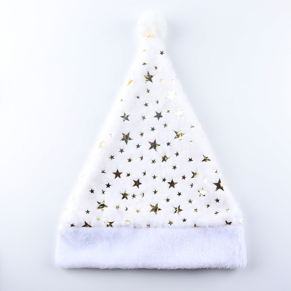 Plush Christmas Hat with Foil Print