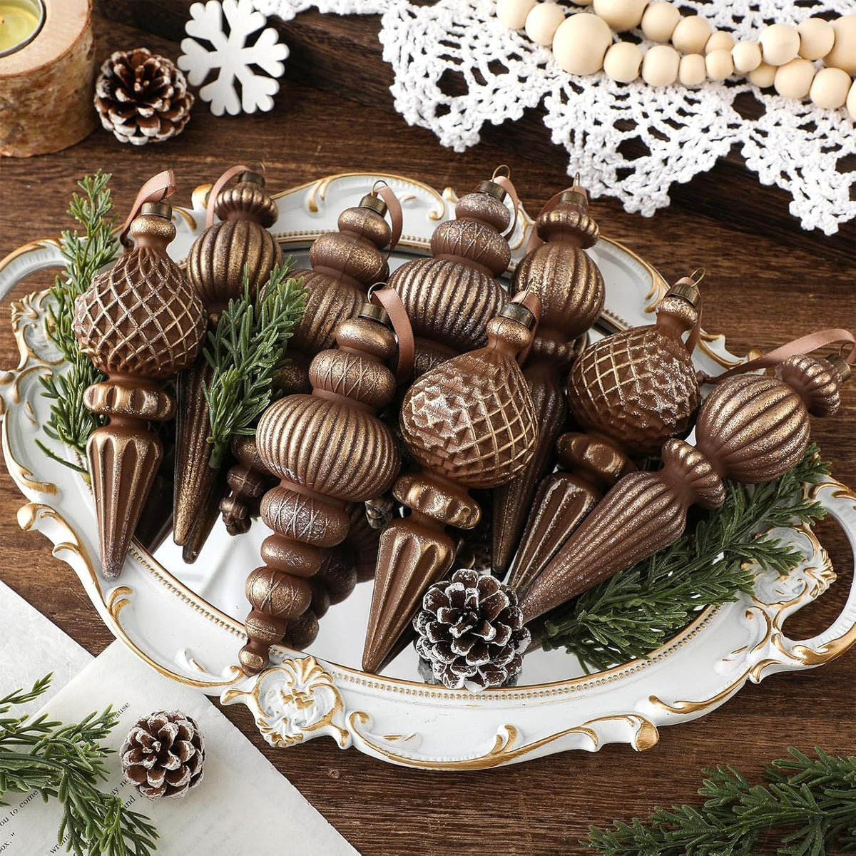 Retro Christmas Tree Decoration Balls