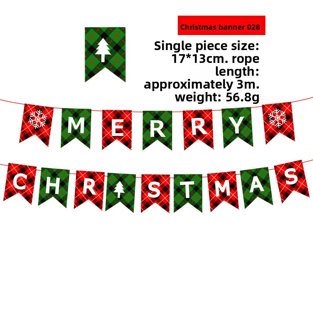 Christmas Decorative Paper Flags and Pennants