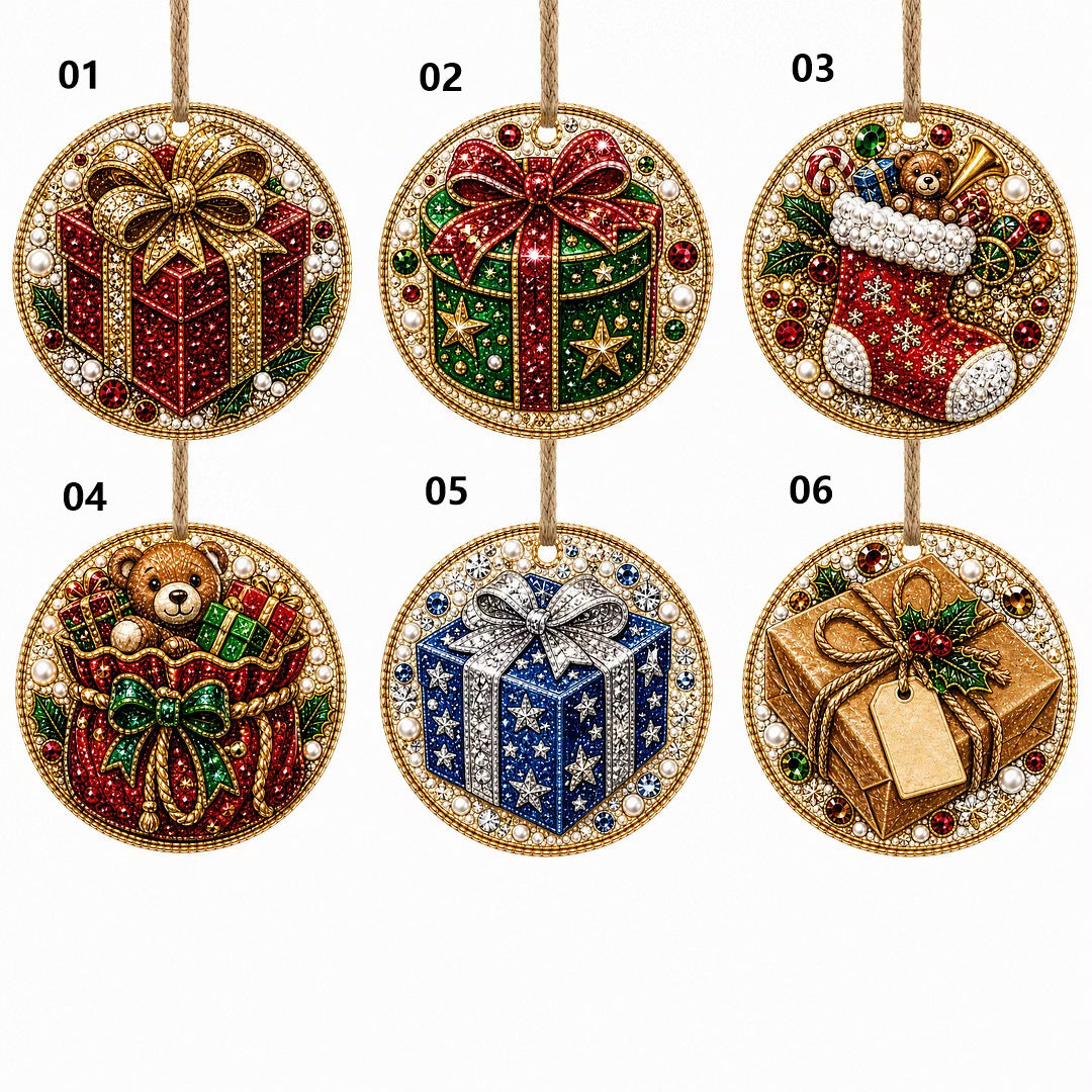 Pearl Christmas Heart Ornament