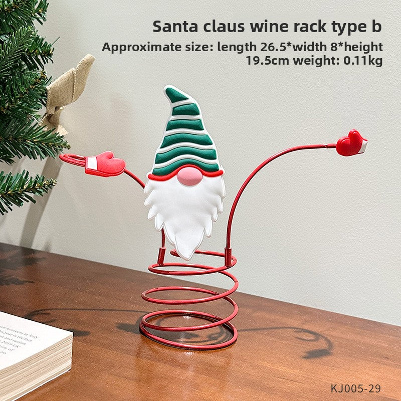 Santa Claus wine rack