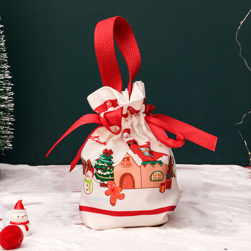 Christmas Apple Gift Bag Knitted Fabric Holiday Packaging