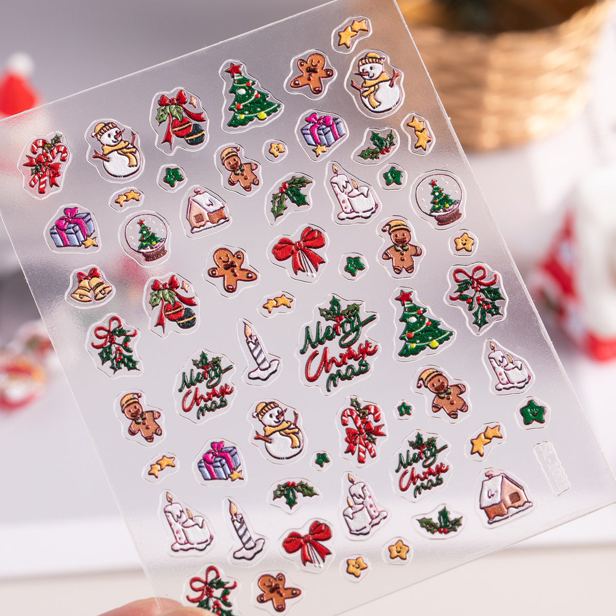5D Christmas Tree Nail Stickers