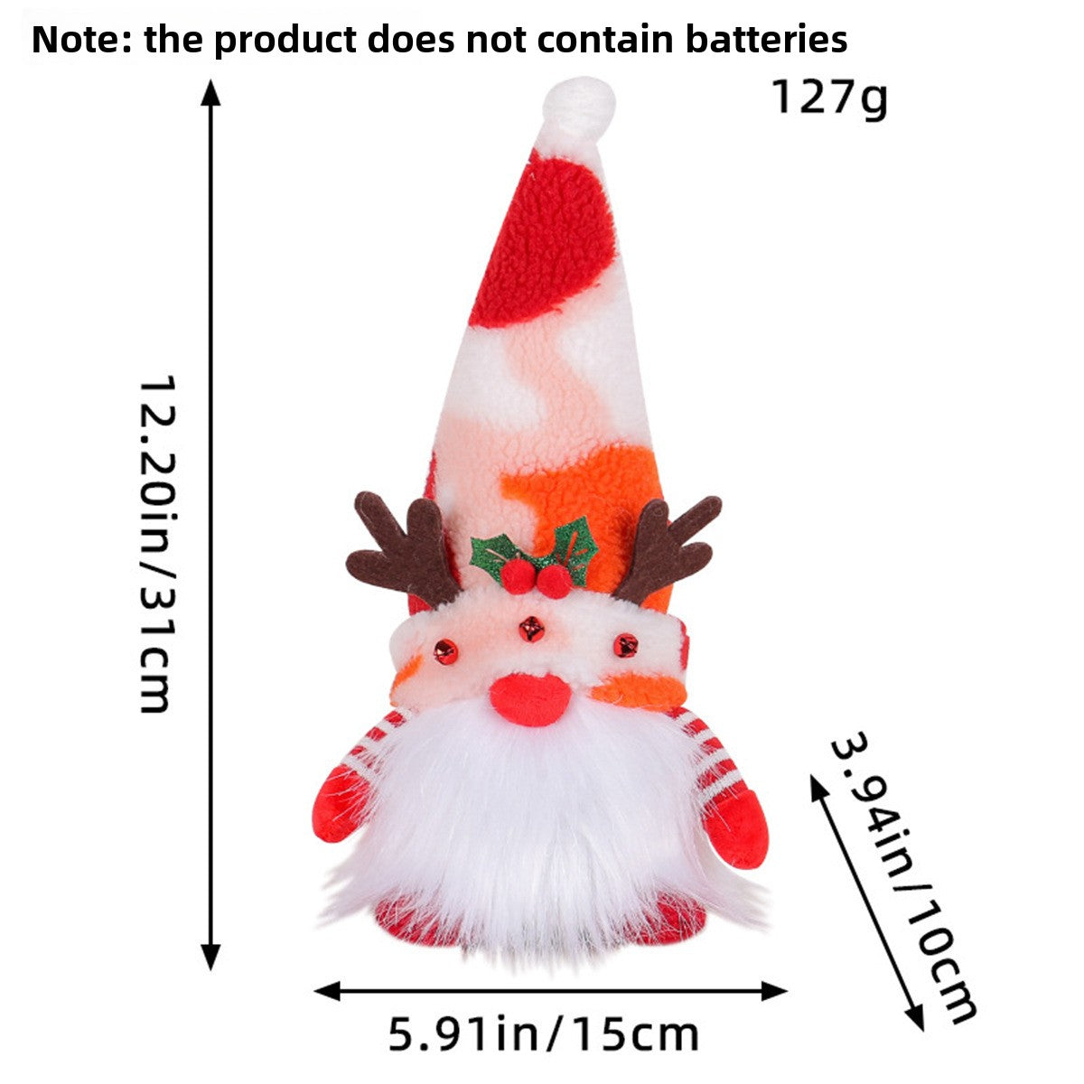 Christmas Lighted Doll Ornament