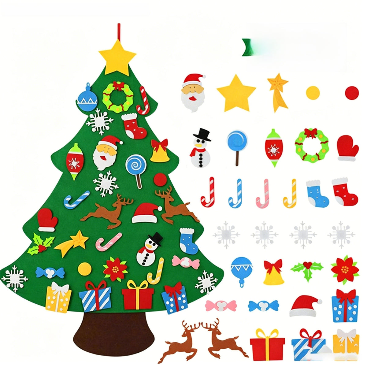 Handmade Felt Christmas Tree Decoration Hanging Ornament