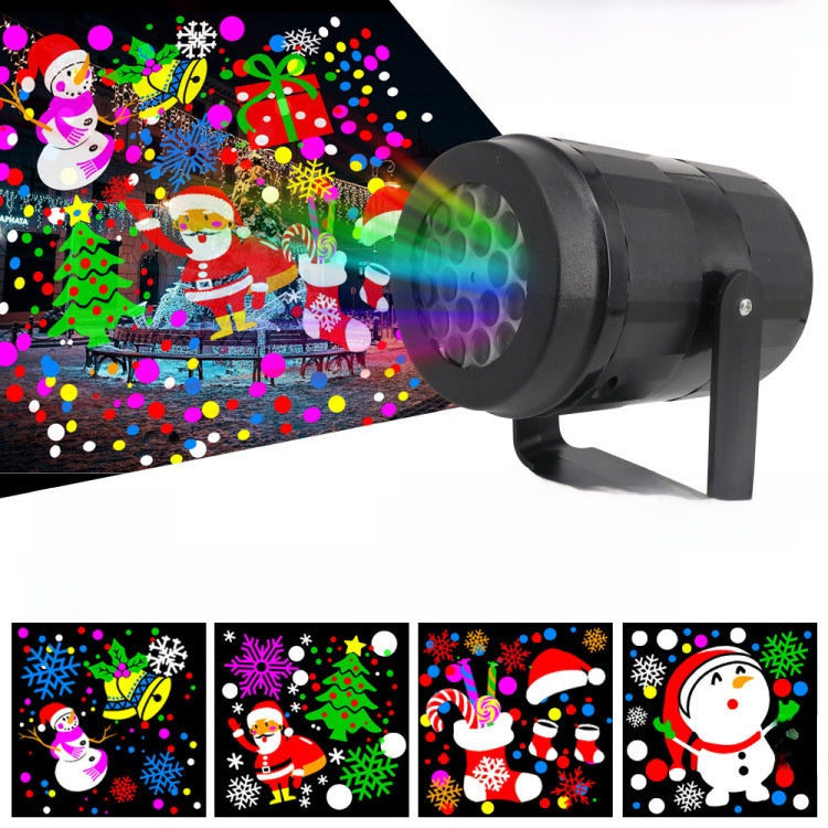 Christmas decoration rotating projection lamp