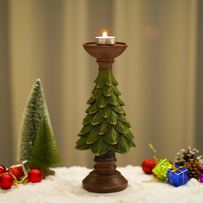 Christmas Tree Candle Holder Decor