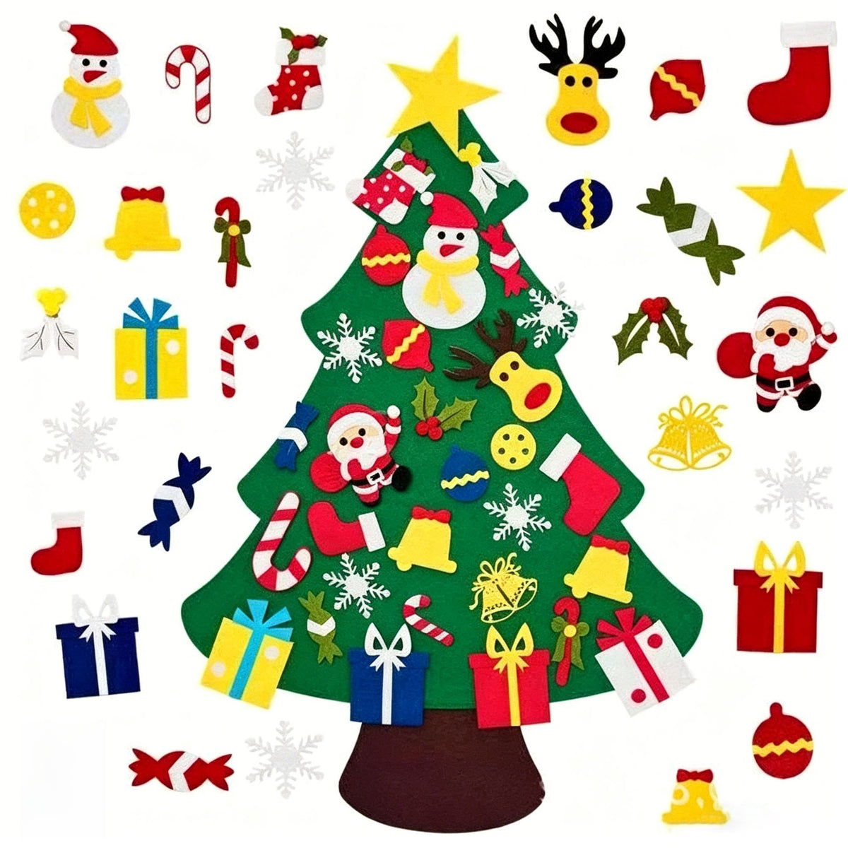 Handmade Felt Christmas Tree Decoration Hanging Ornament