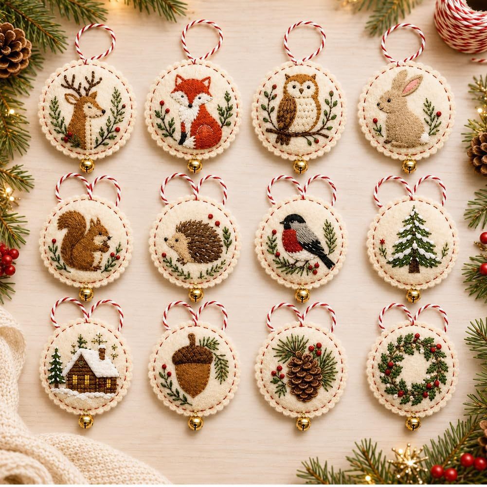 DIY Felt Christmas Ornament Craft Kit