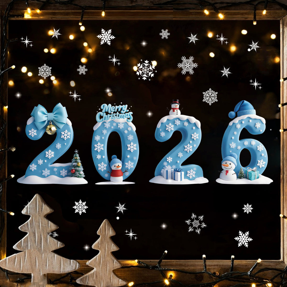 Christmas window decorations
