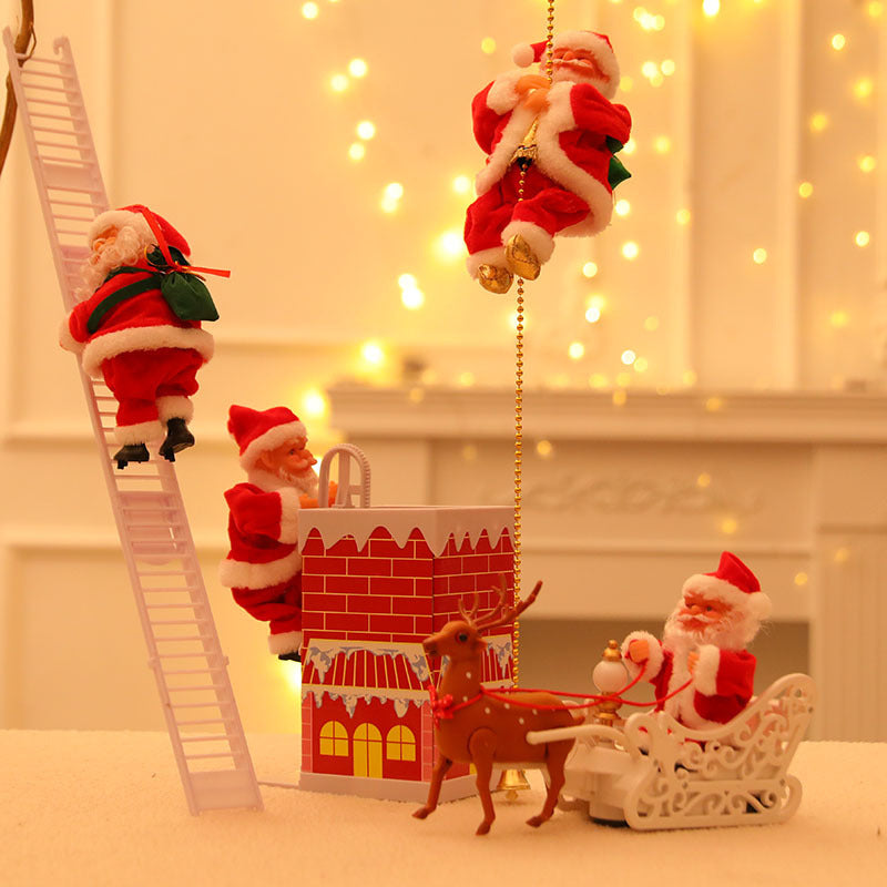 Electric Climbing Santa Claus Toy