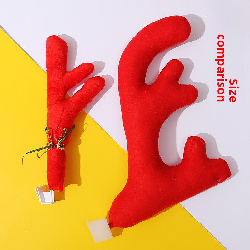 Christmas Car Antler Decoration Set for Vehicle