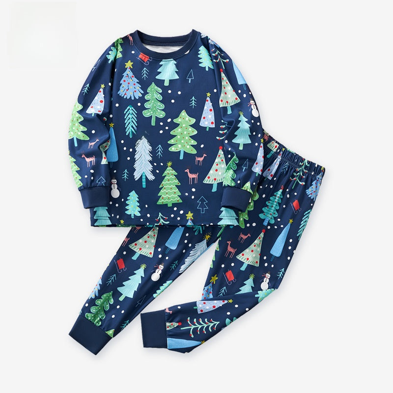 Christmas tree print pajamas