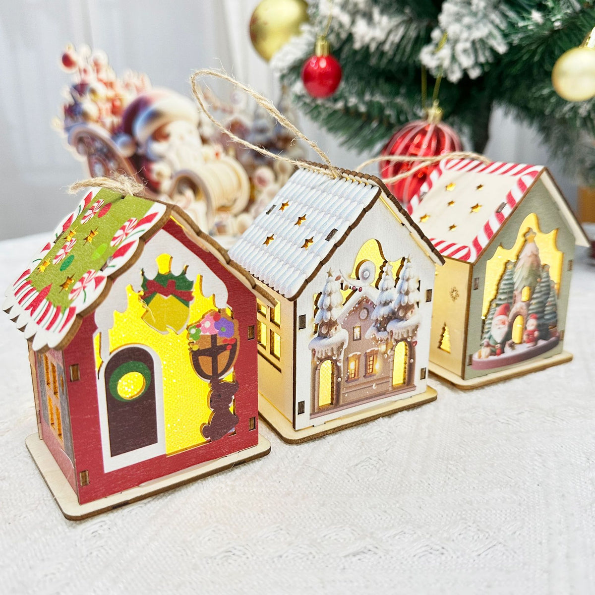 Christmas wooden ornament